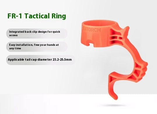 Tactical Flashlight Portable Multifunctional Ring